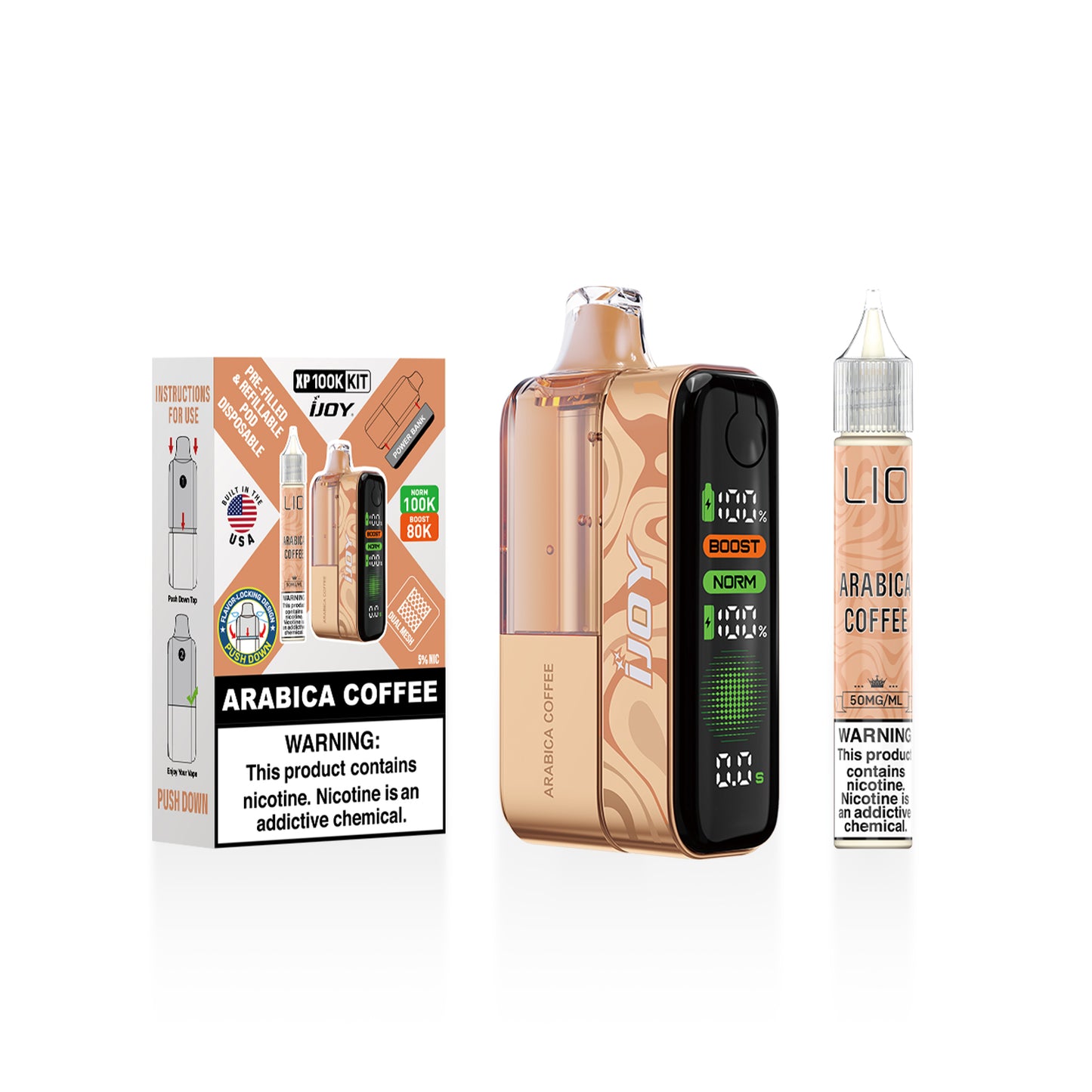 iJoy XP100K Disposable Kit 18mL + 15mL Bottle (5/pack) [TX Compliant]