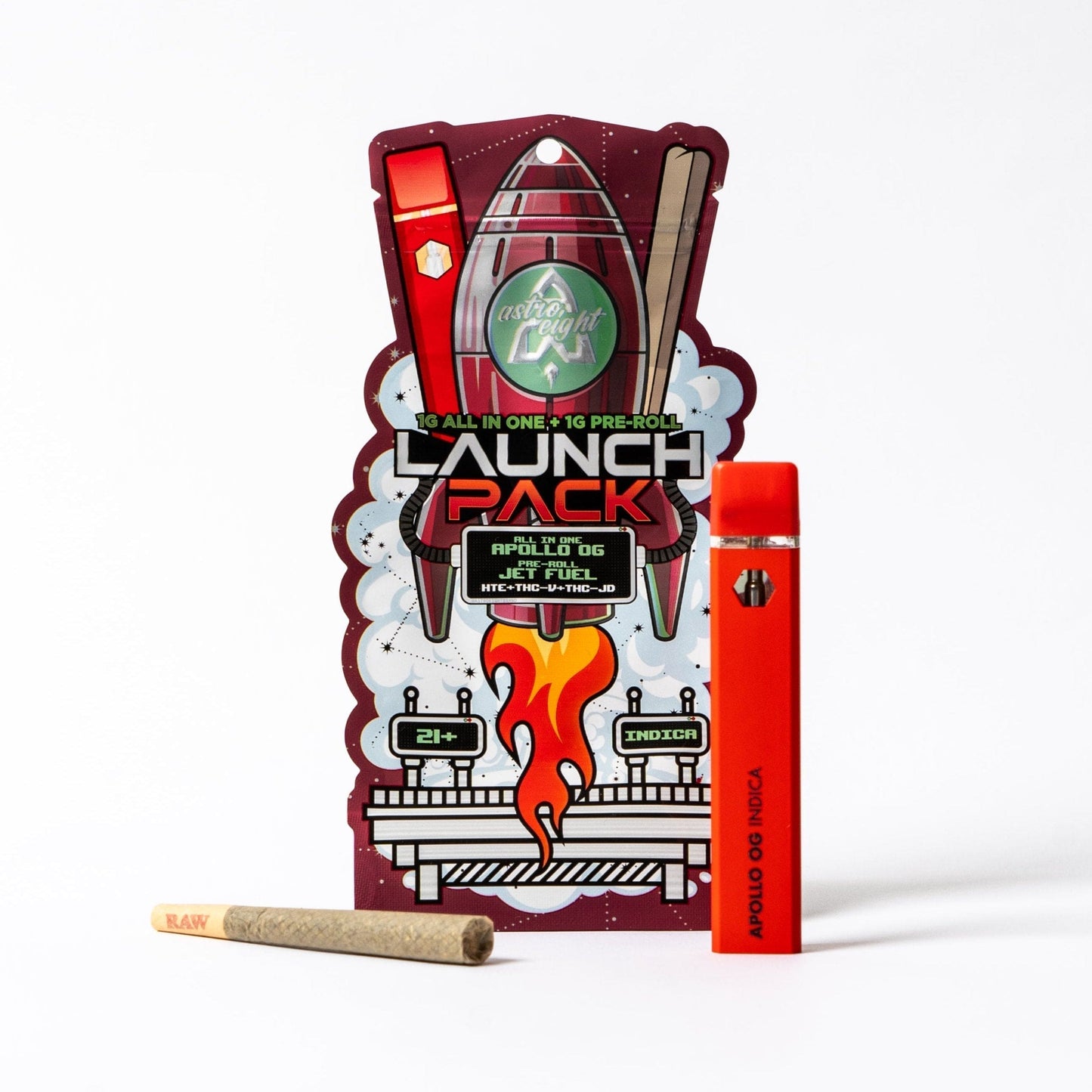 Astro Eight Launch Pack AIO + Pre Roll 2g (10/pack)