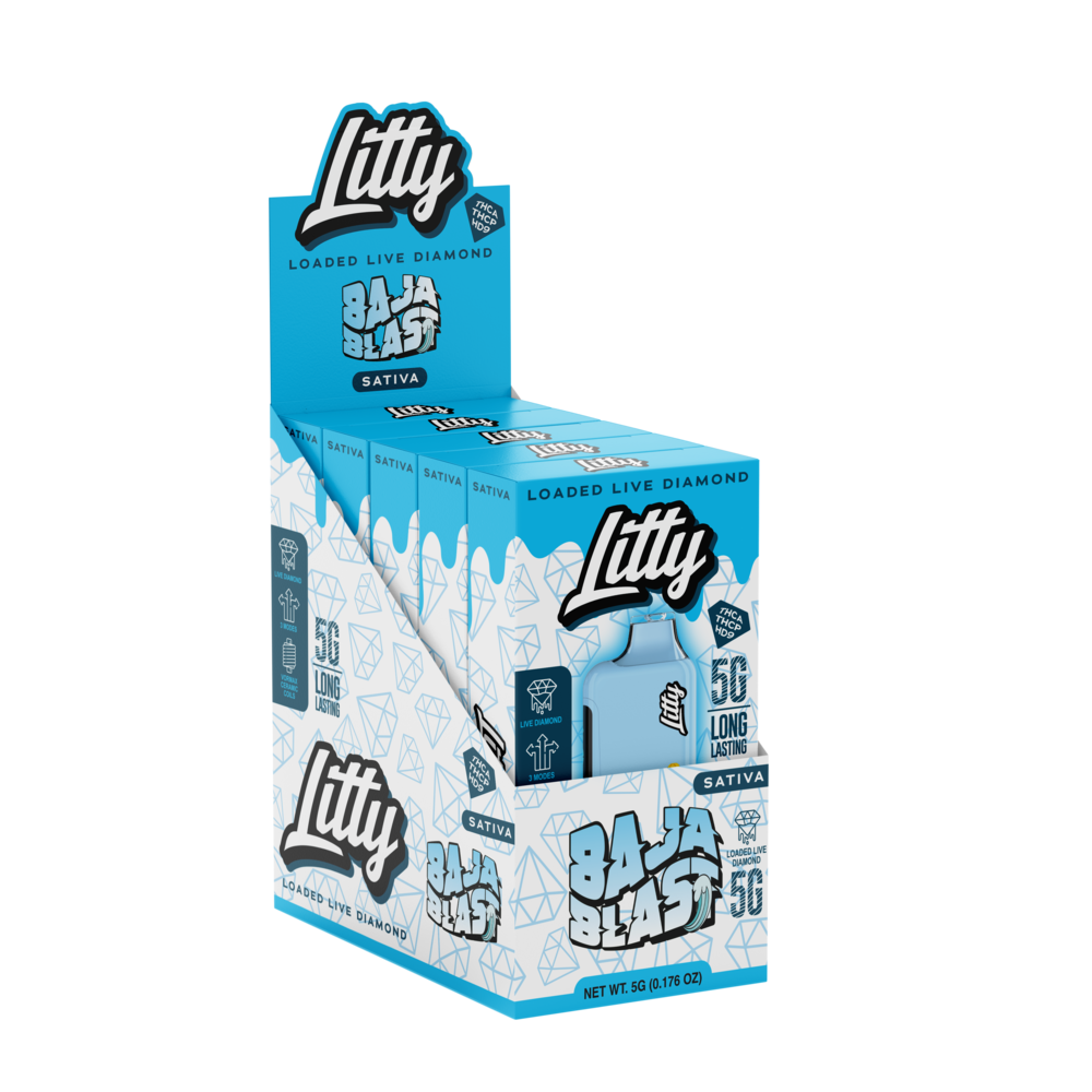 Litty THC-A Live Diamond Disposable 5g (5/Pack) [DROPSHIP]