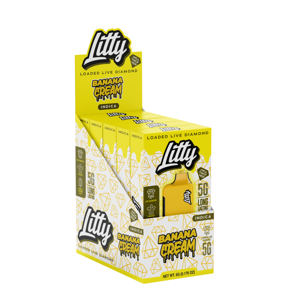 Litty THC-A Live Diamond Disposable 5g (5/Pack) [DROPSHIP]