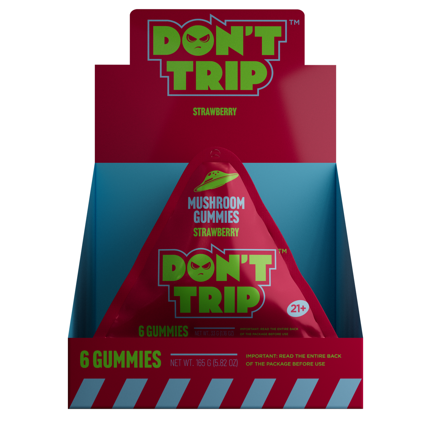 Dozo DON'T TRIP Mushroom Gummies 5500mg 6ct (5/pack)