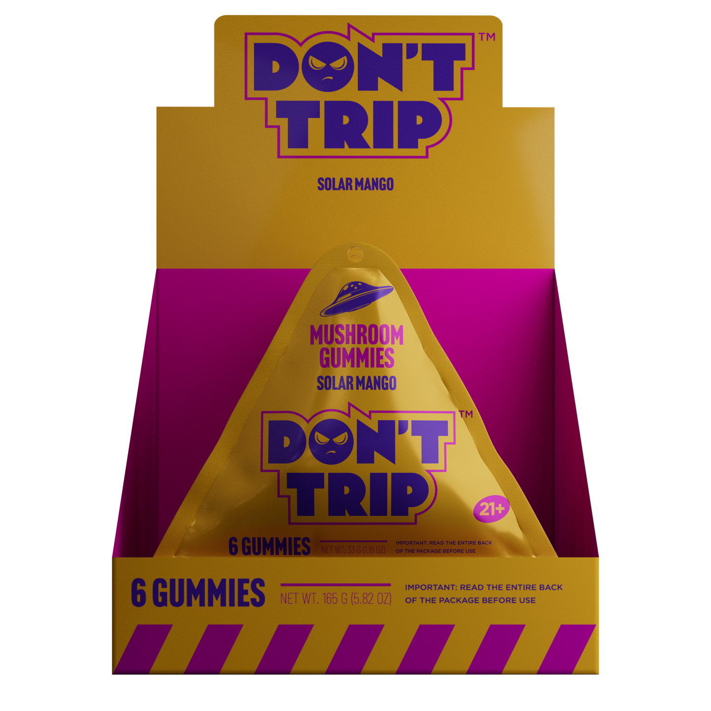 Dozo DON'T TRIP Mushroom Gummies 5500mg 6ct (5/pack)