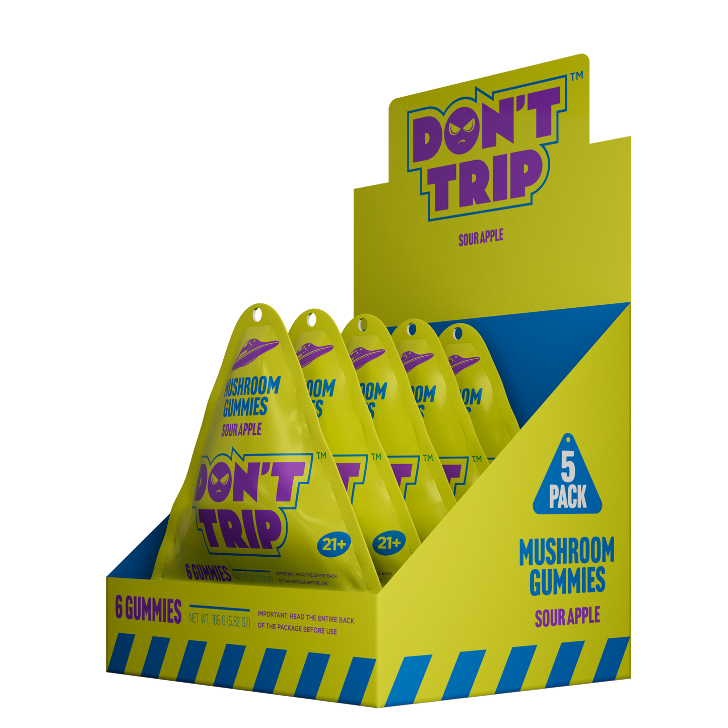 Dozo DON'T TRIP Mushroom Gummies 5500mg 6ct (5/pack)