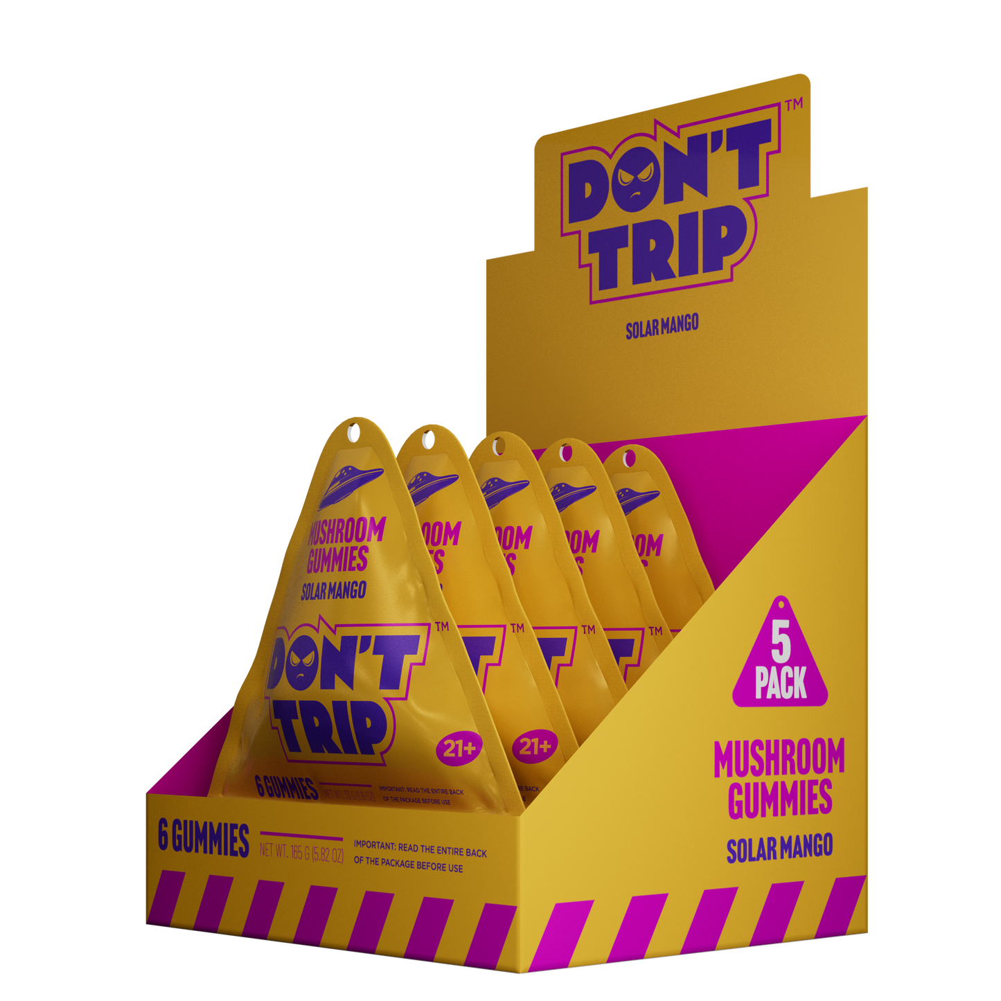 Dozo DON'T TRIP Mushroom Gummies 5500mg 6ct (5/pack)