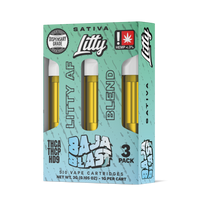 Litty AF Blend THC-A Cartridge 1g 3ct (5/Pack) [DROPSHIP]