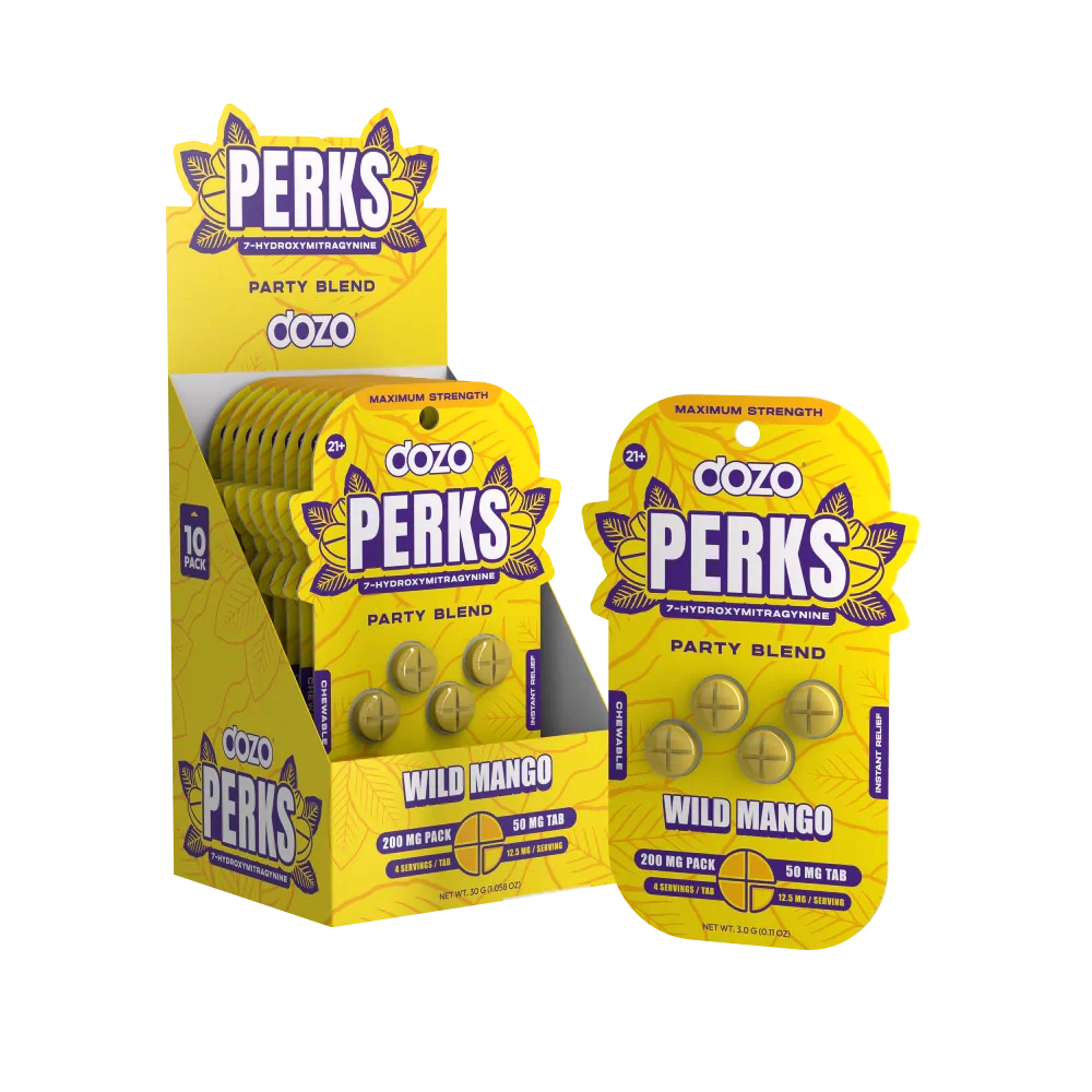 Dozo 7-Hydroxy Perks Tablet 4ct 50mg (SINGLE)