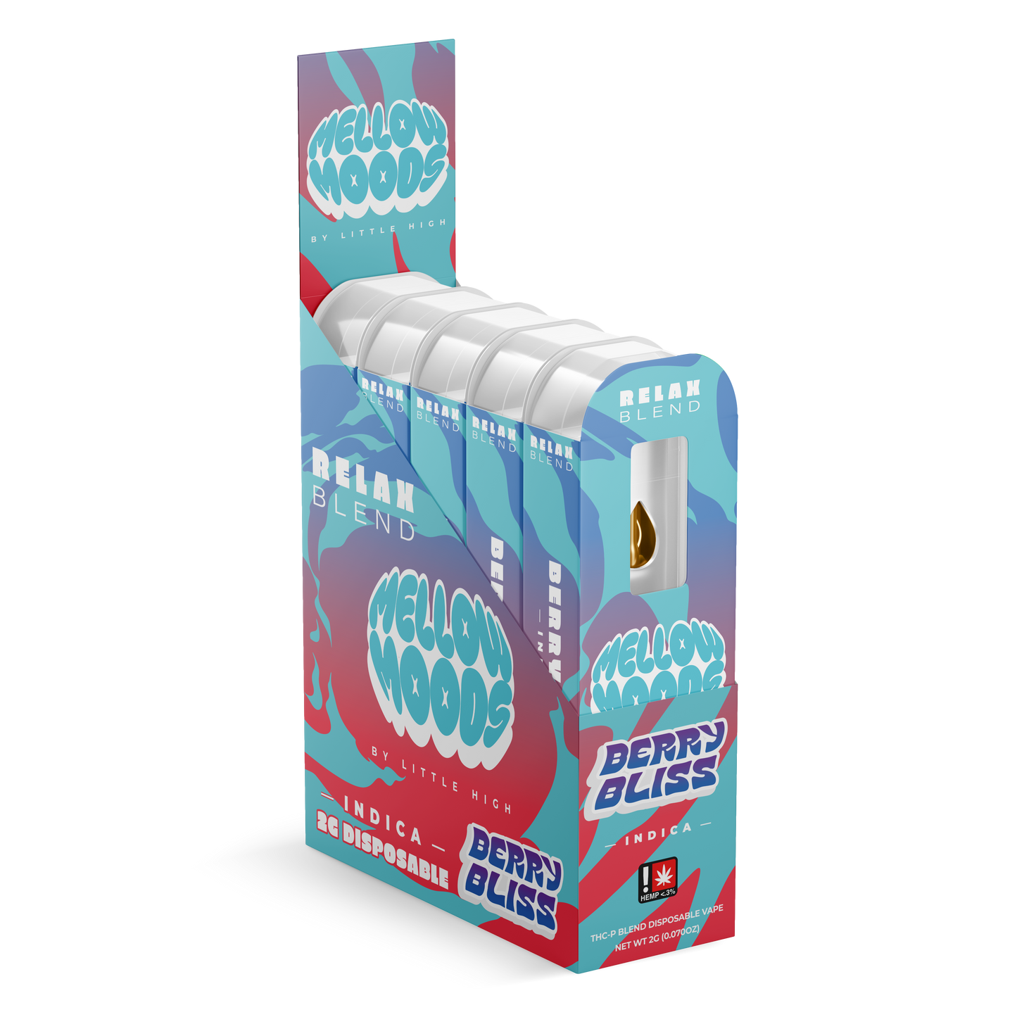 Mellow Moods THCP Blend Disposable 2g (5/Pack) [DROPSHIP]