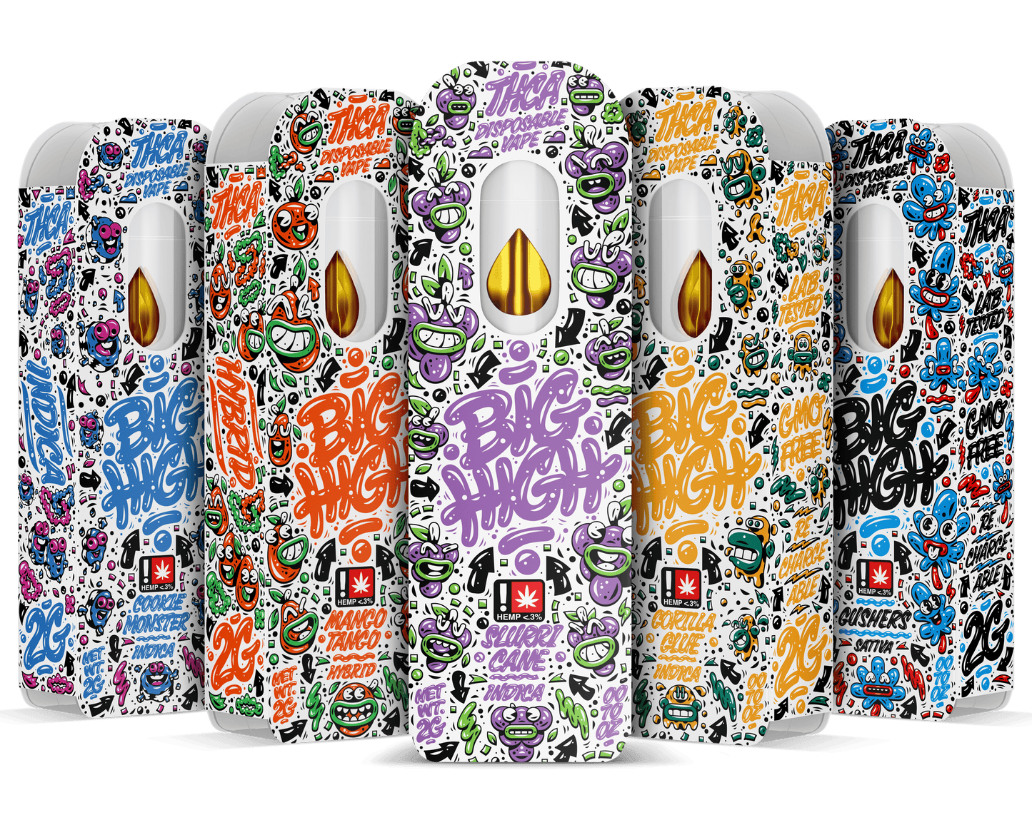 Big High THC-A Disposable 2g (5/Pack) [DROPSHIP]