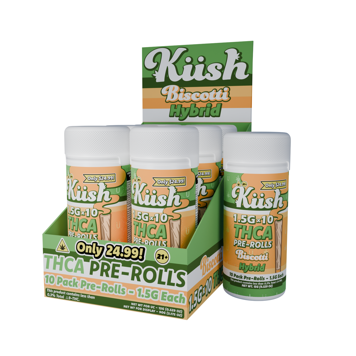 Chapo Kush THC-A Prerolls 1.5g 10ct (6/pack) [DROPSHIP]