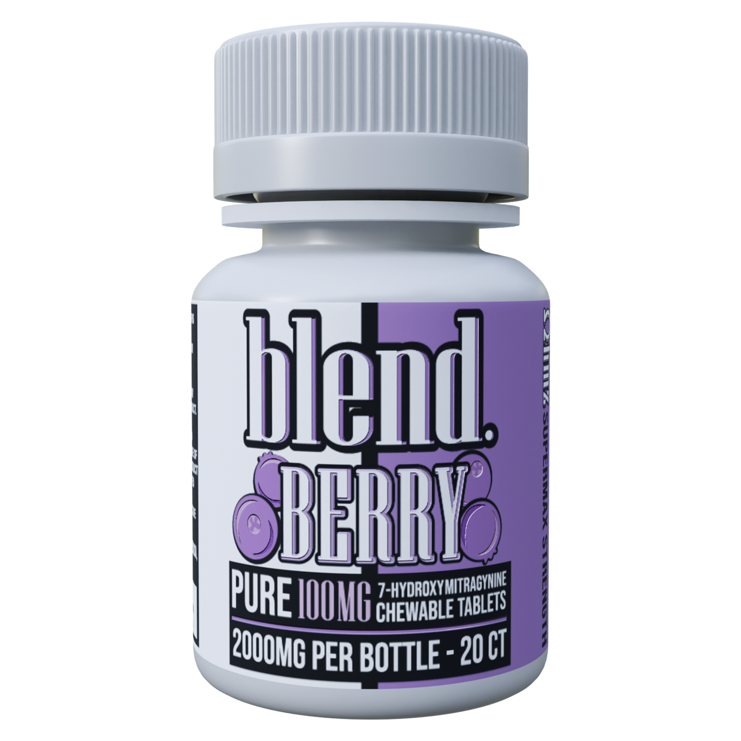 Blend. Pure 7-Hydroxy Chewable Tablets 100mg 20ct (6/pack) [DROPSHIP]