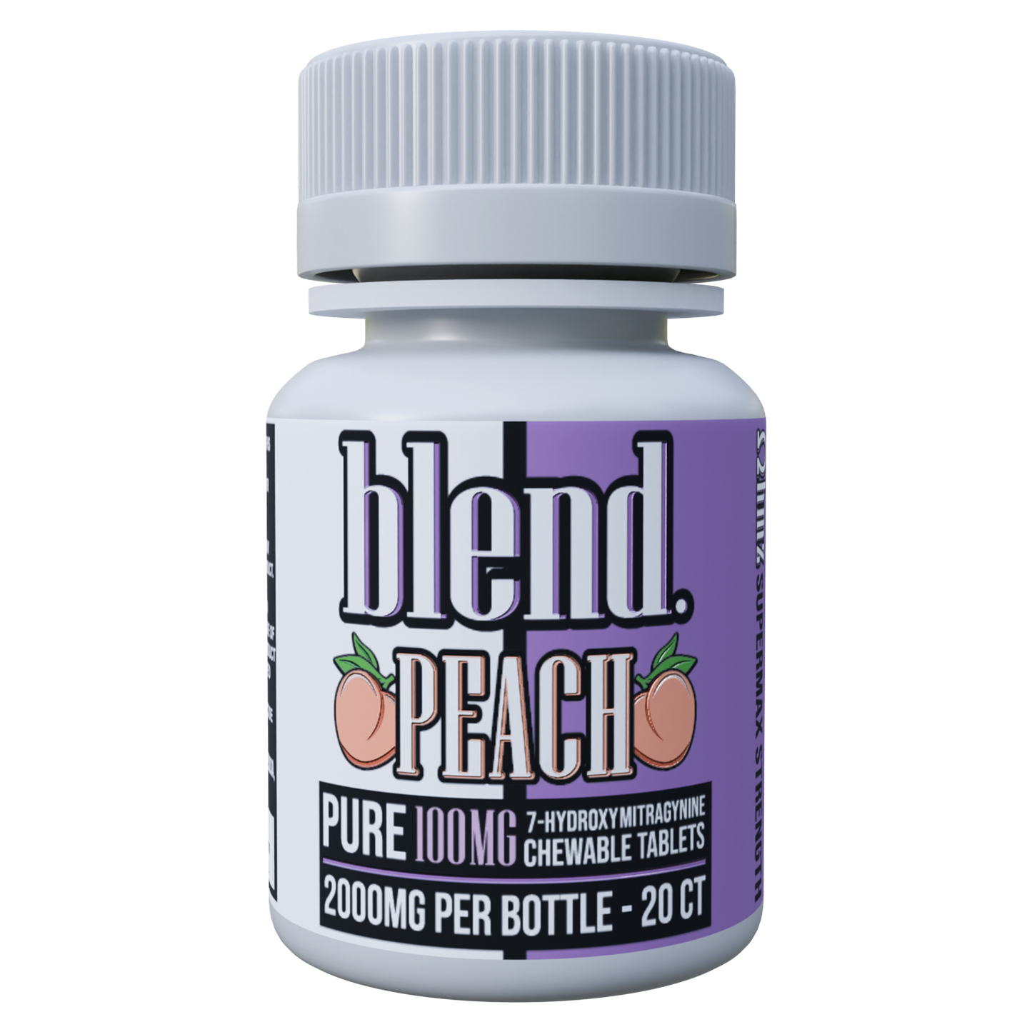 Blend. Pure 7-Hydroxy Chewable Tablets 100mg 20ct (6/pack) [DROPSHIP]