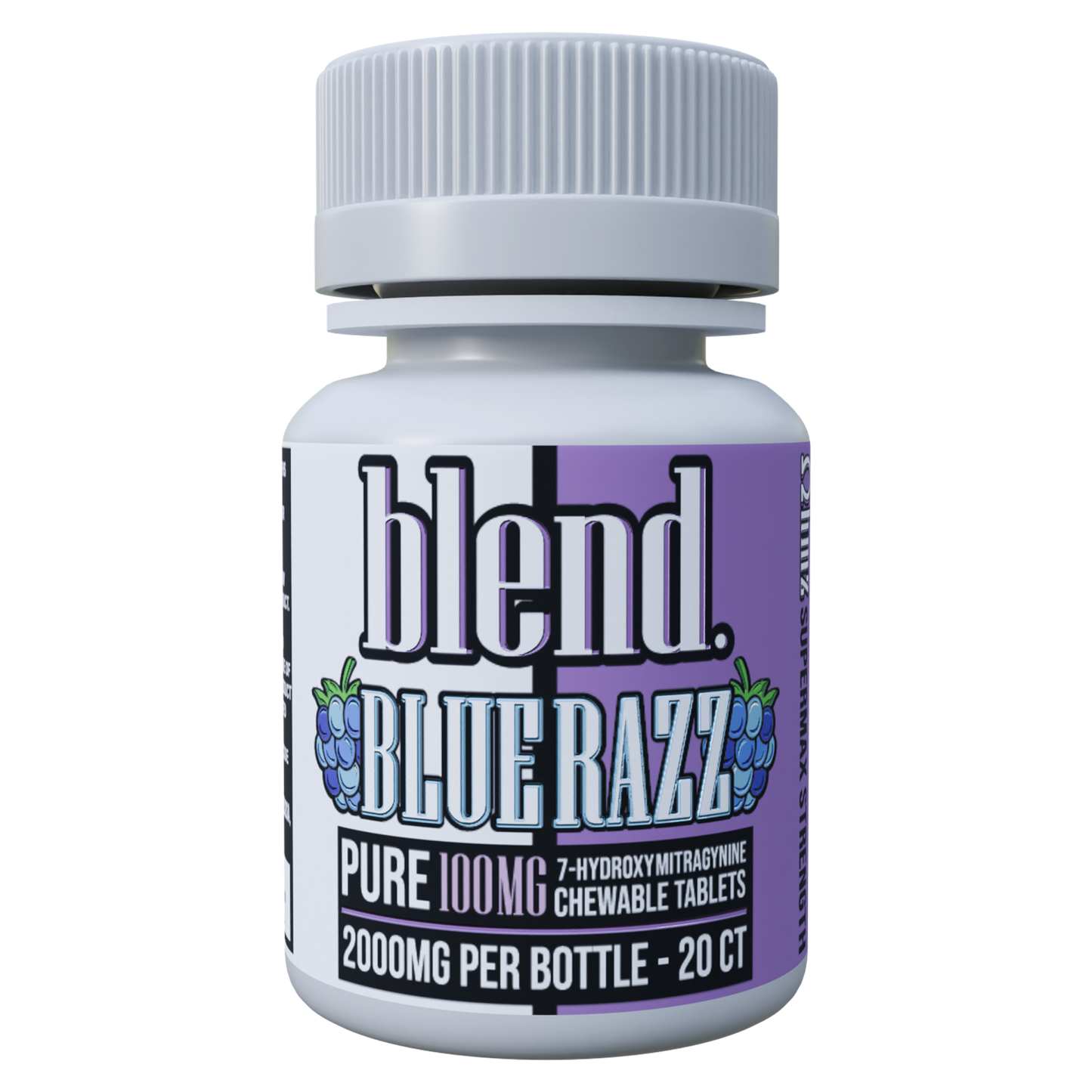 Blend. Pure 7-Hydroxy Chewable Tablets 100mg 20ct (6/pack) [DROPSHIP]