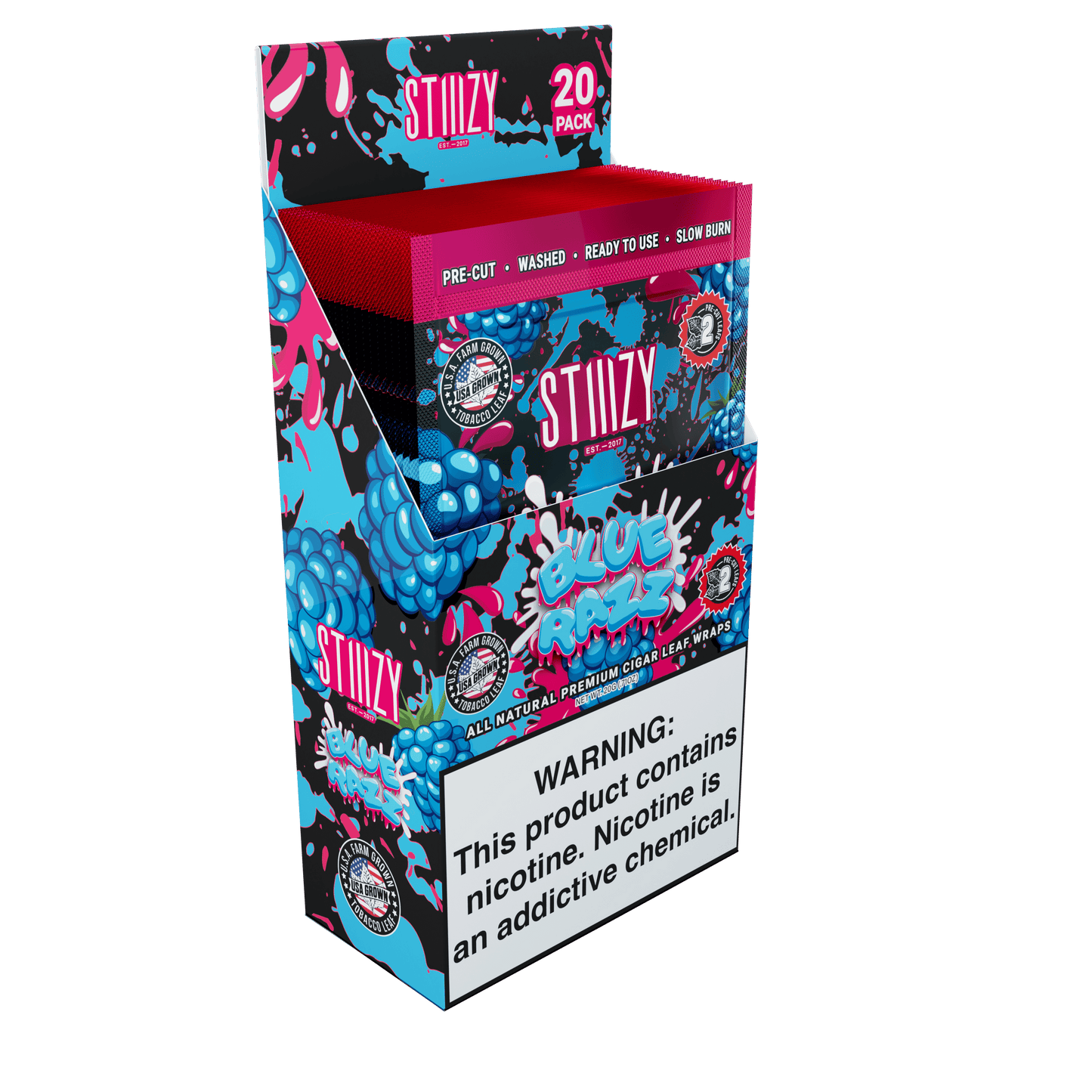 STIIIZY Premium All Natural Leaf Wraps 2ct (20/Pack)