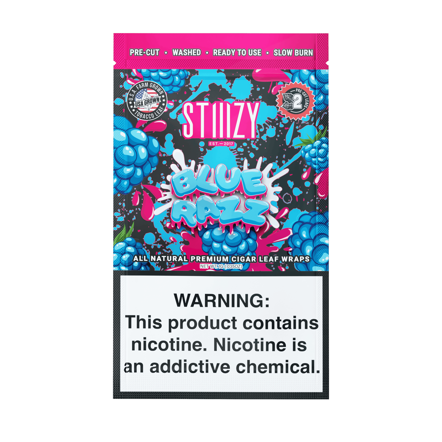 STIIIZY Premium All Natural Leaf Wraps 2ct (20/Pack)