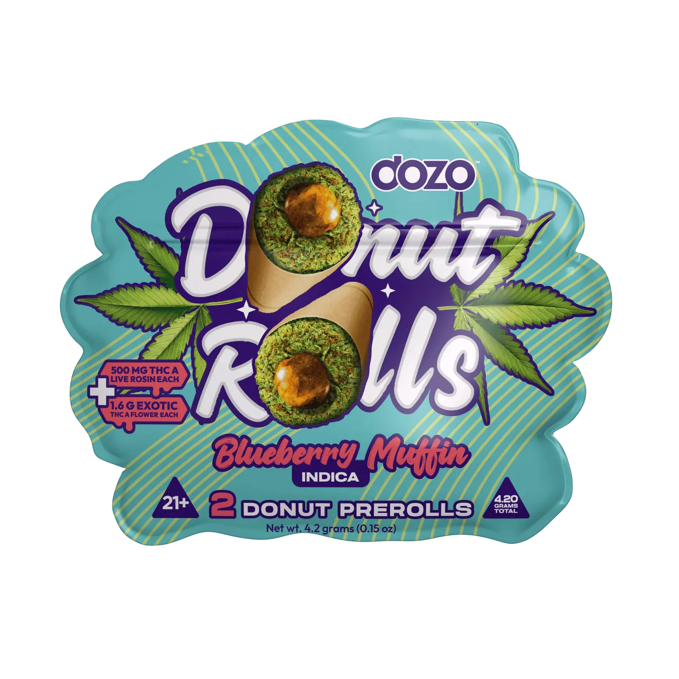 Dozo Donut Rolls THC-A Pre Roll 2.1g 2ct (SINGLE)