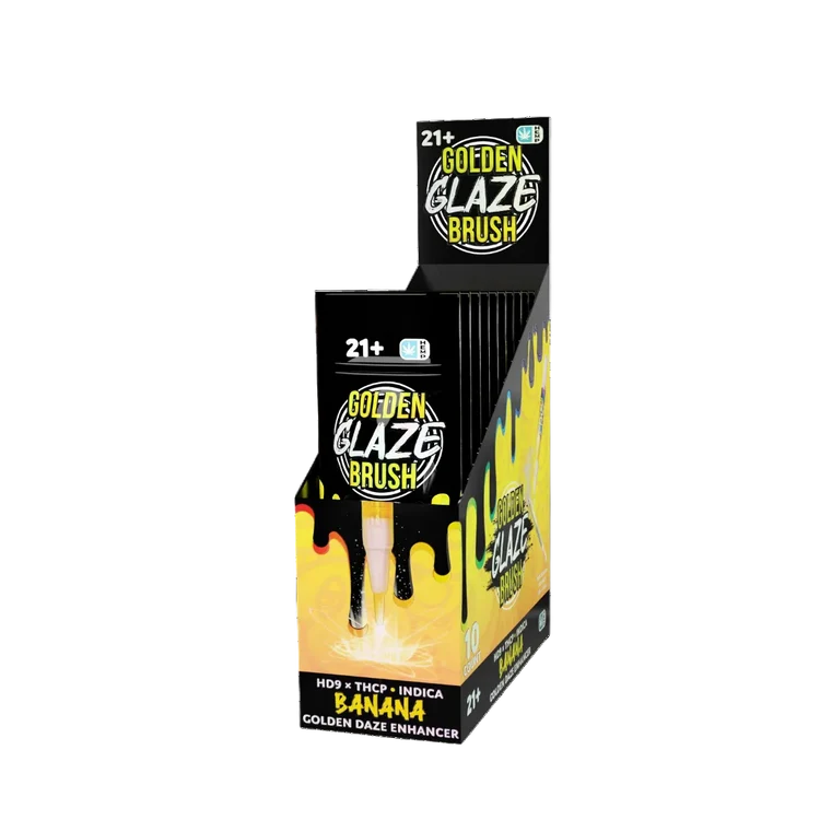 Golden Daze Enchancer Glaze THC-P Brush 1.5mL (10/pack) [DROPSHIP]