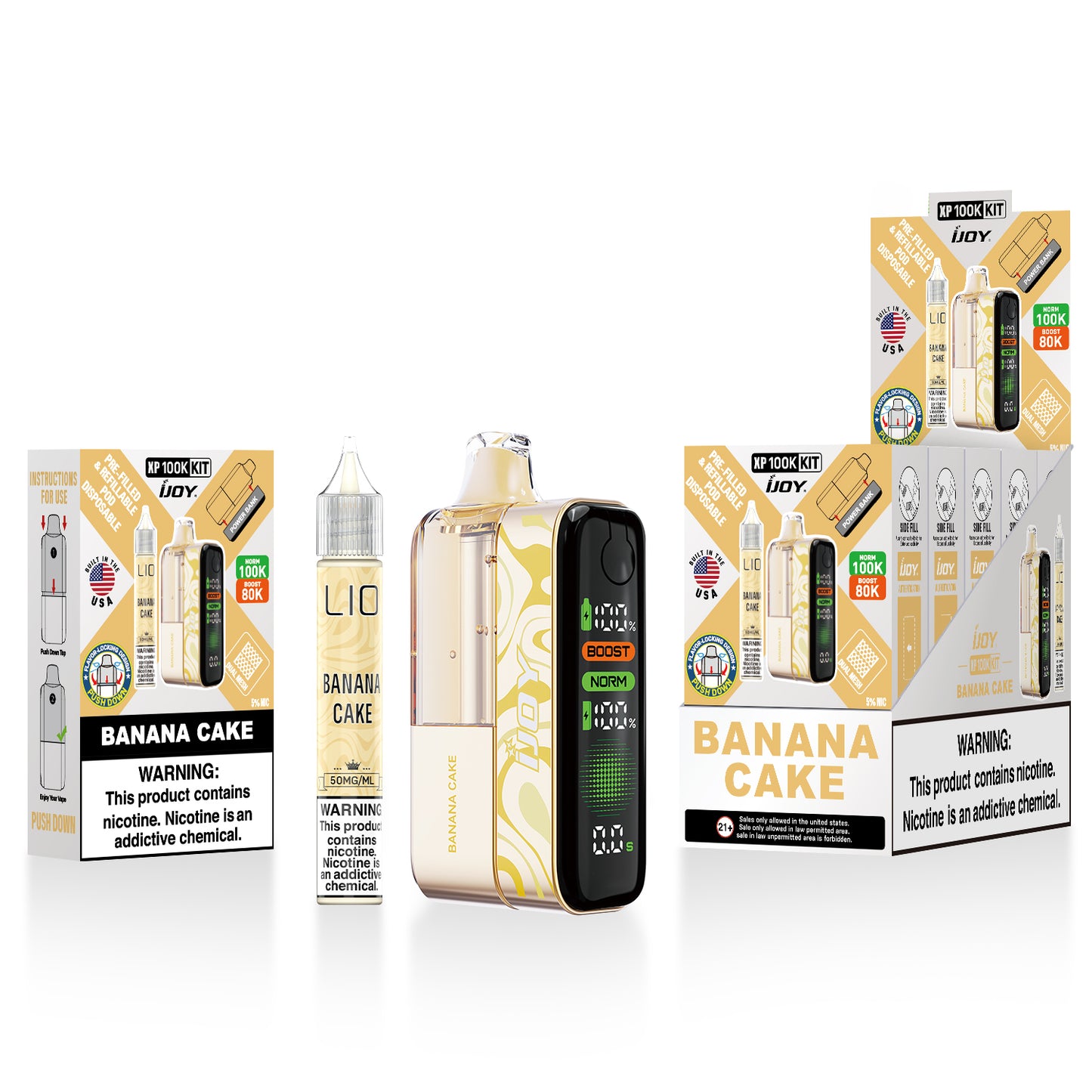 iJoy XP100K Disposable Kit 18mL + 15mL Bottle (5/pack) [TX Compliant]