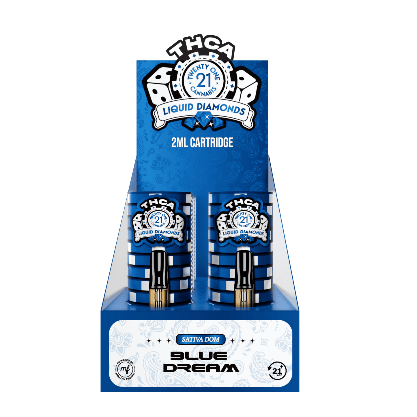 Twenty One THC-A Cartridge 2mL (6/pack) [DROPSHIP]