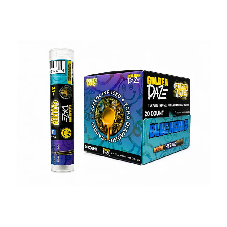 Golden Daze Golden Holes Hash Prerolls 2.5g 1ct (20/pack) [DROPSHIP]