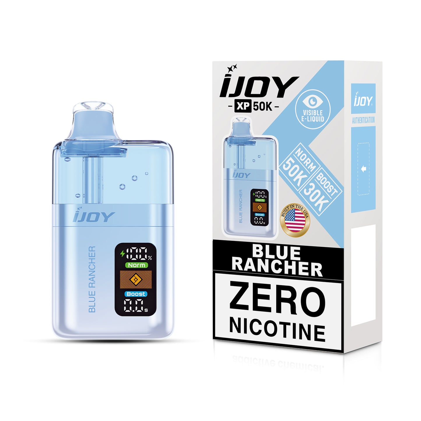 iJoy XP50K Zero Nicotine Disposable 20mL (5/pack) [Built in USA]