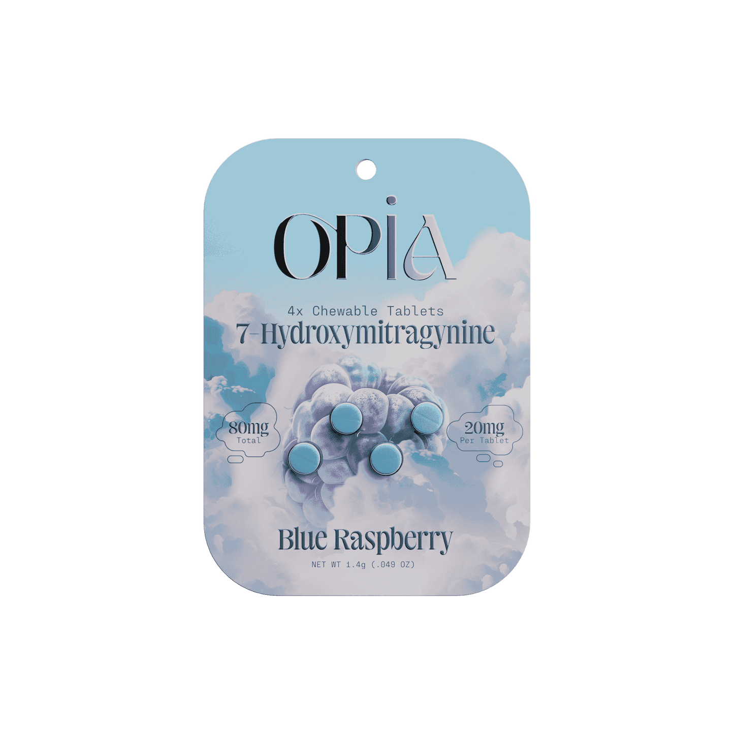 OPiA 7Hydroxy Chewable Tablets 4ct 20mg (SINGLE)