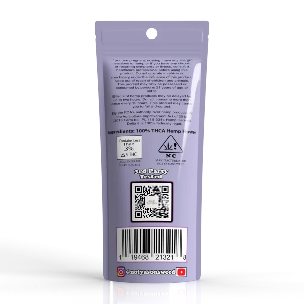 Not Ya Son's Weed THC-A Pre Roll 2ct (10/pack)