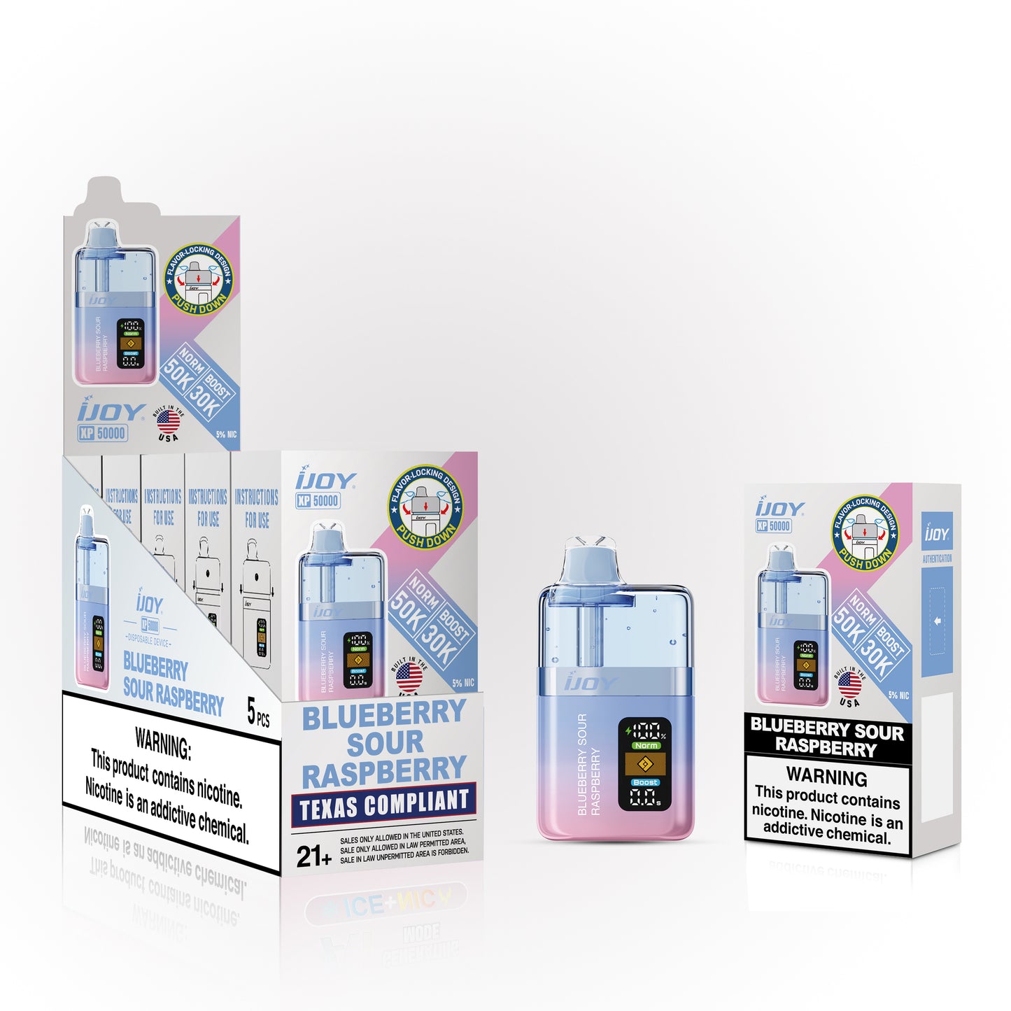 iJoy XP50K Disposable 20mL (5/pack) [Built in USA]