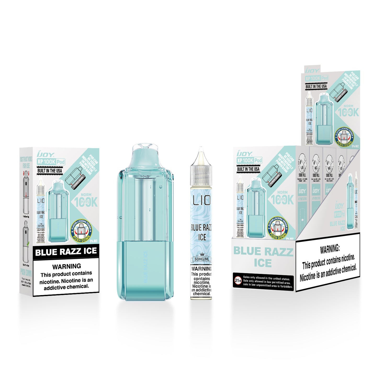 iJoy XP100K Disposable Pod 18mL + 15mL Bottle (5/pack) [TX Compliant]