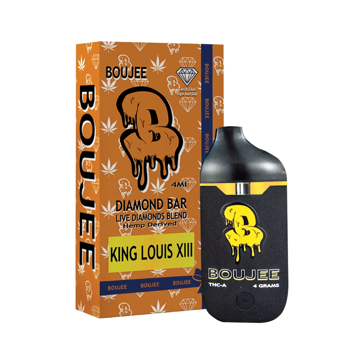 Boujee THC-A Diamond Bar Disposable 4g (5/Pack) [DROPSHIP]