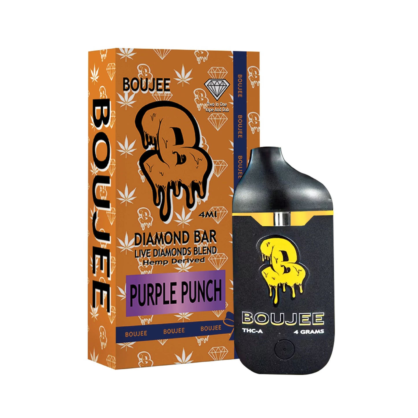 Boujee THC-A Diamond Bar Disposable 4g (5/Pack) [DROPSHIP]