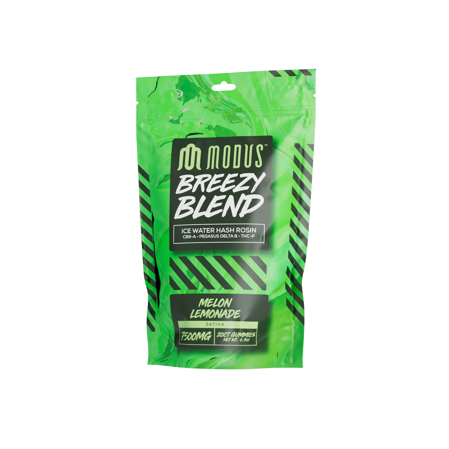 Modus Breezy Blend Ice Water Hash Rosin Gummies 20ct 7500mg (SINGLE) [DROPSHIP]