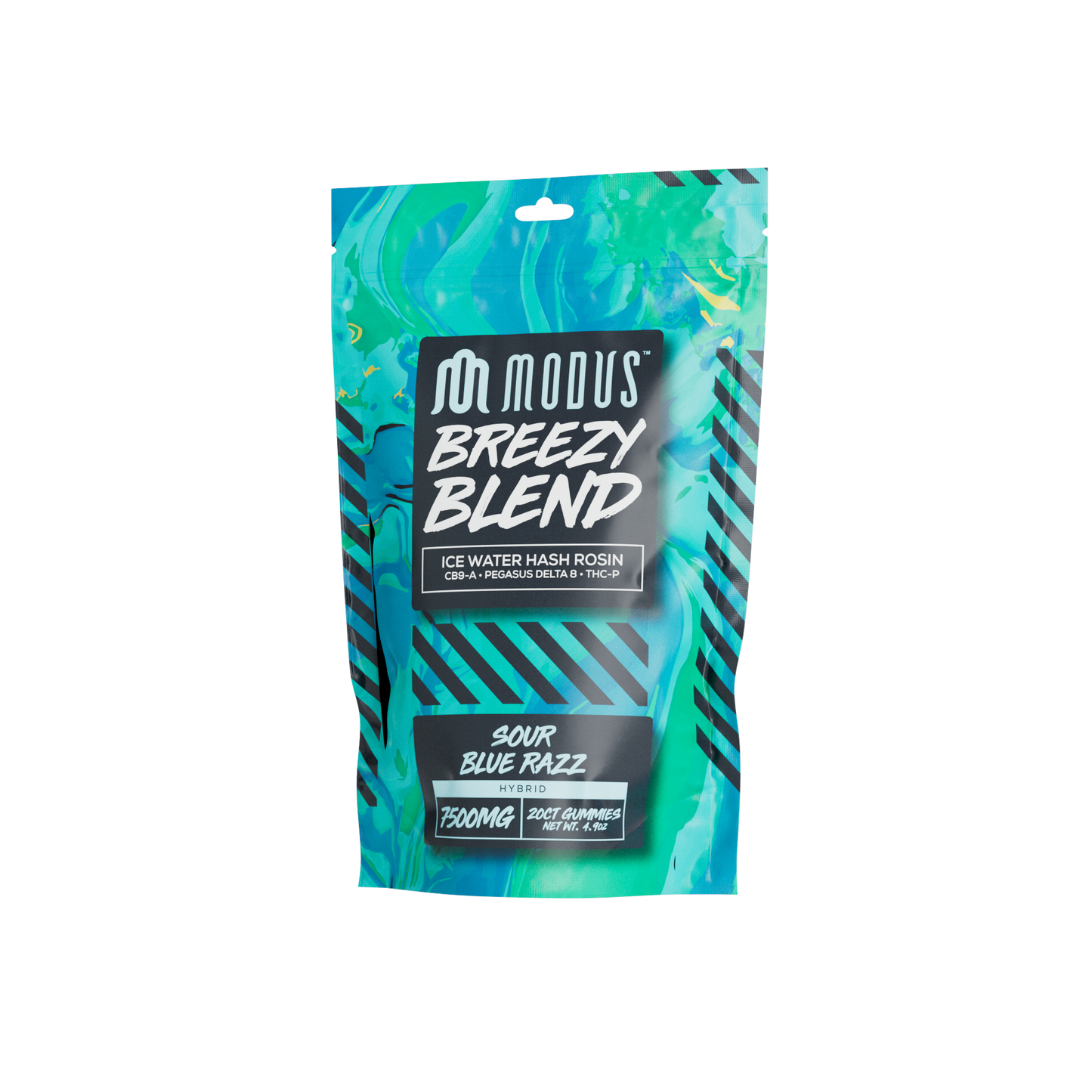 Modus Breezy Blend Ice Water Hash Rosin Gummies 20ct 7500mg (SINGLE) [DROPSHIP]