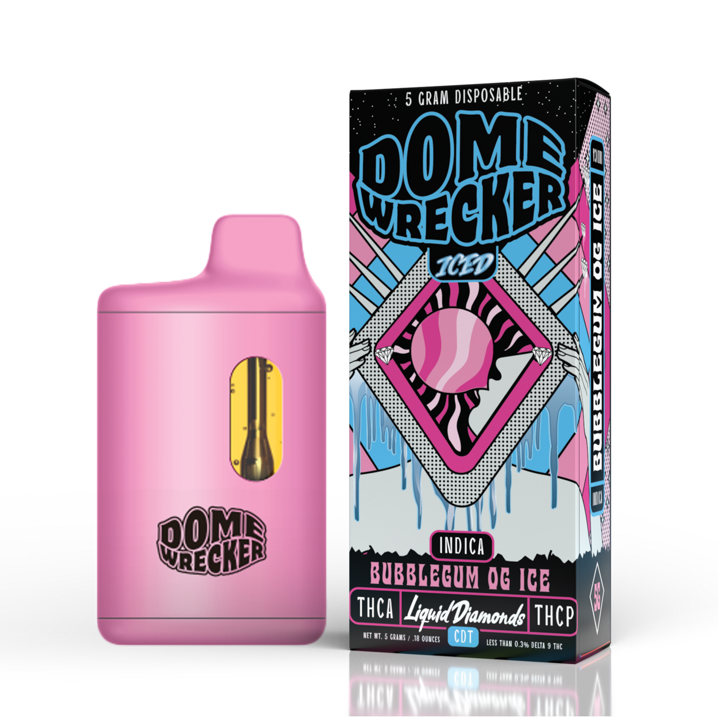 Domewrecker THC-A Liquid Diamonds Disposable 5g (5/pack) [DROPSHIP]
