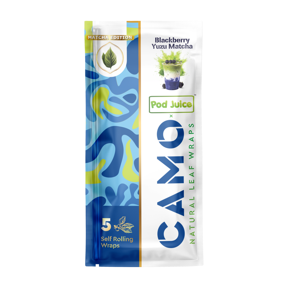 Camo x Pod Juice Natural Leaf Wraps 5ct (25/pack)