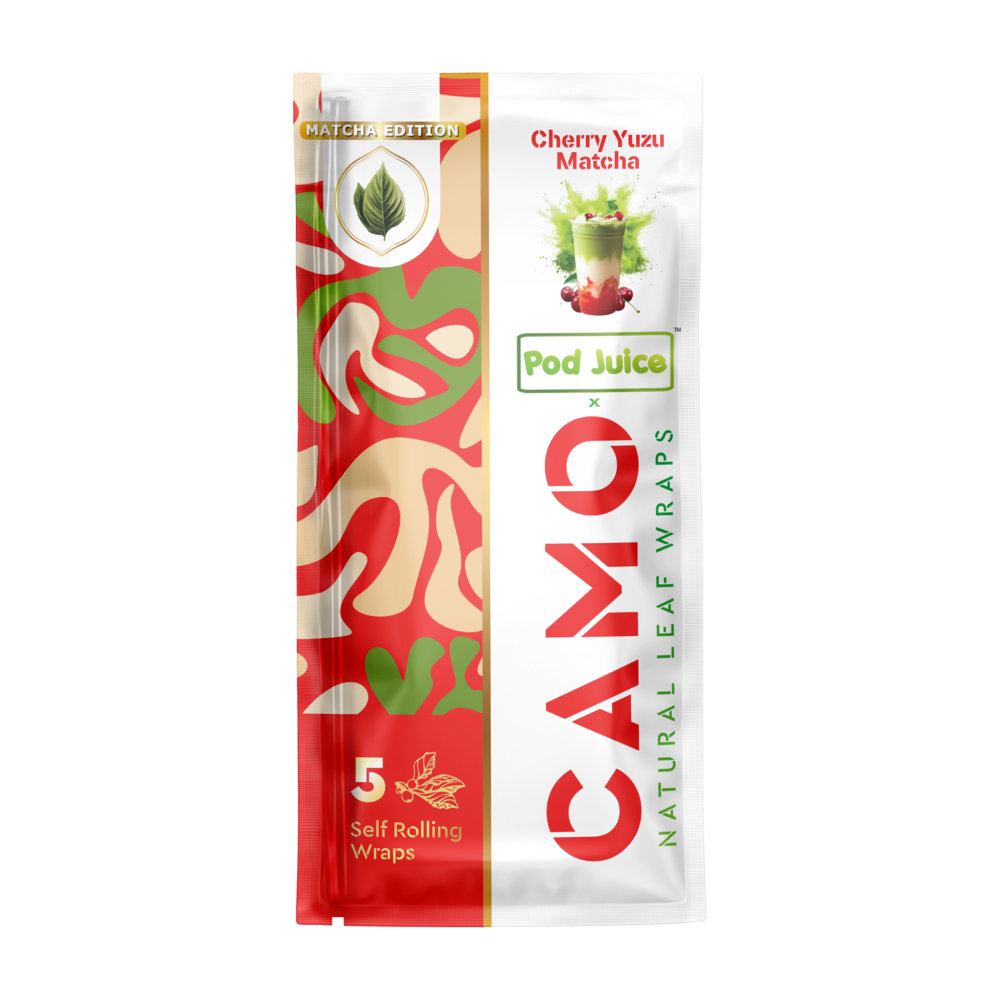 Camo x Pod Juice Natural Leaf Wraps 5ct (25/pack)