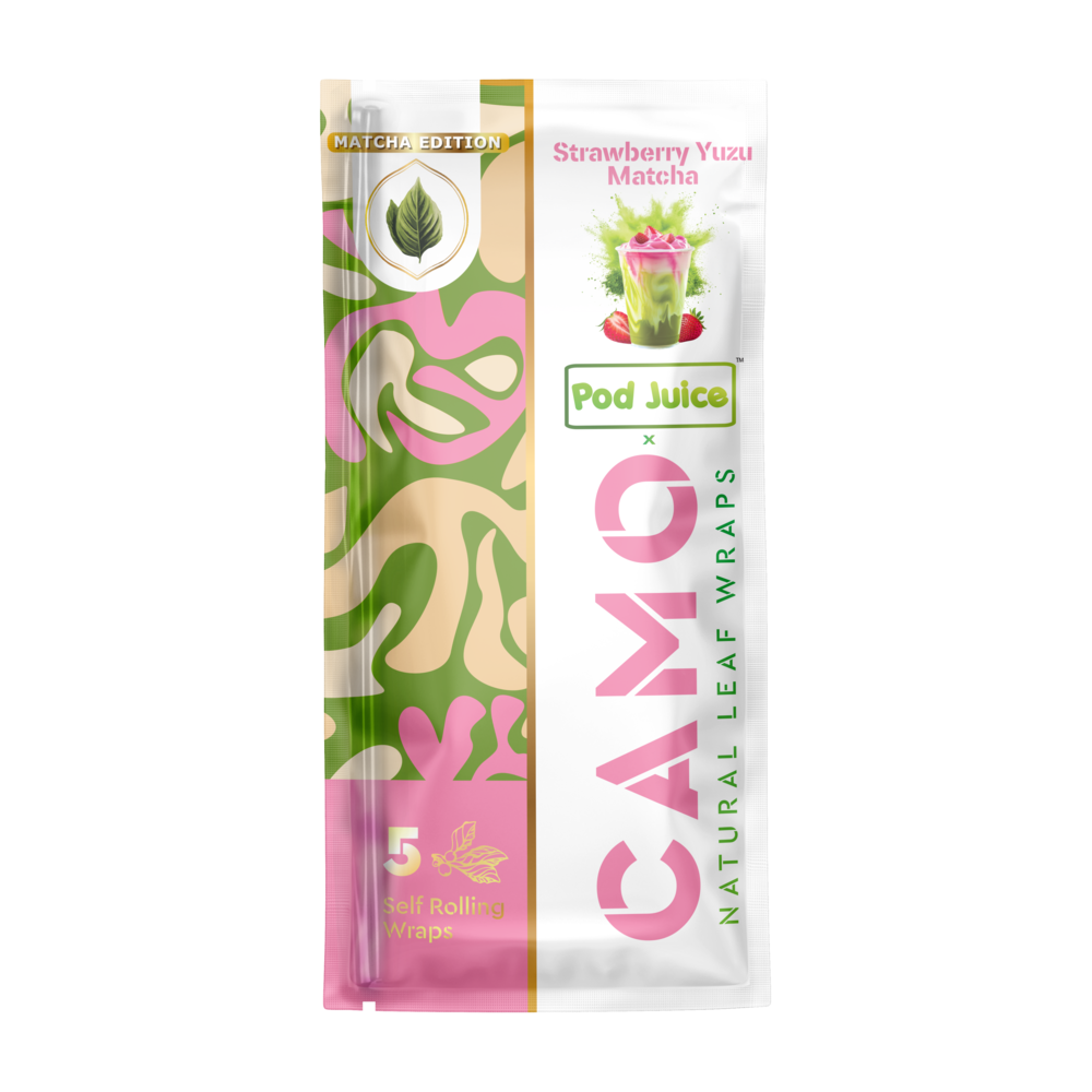 Camo x Pod Juice Natural Leaf Wraps 5ct (25/pack)
