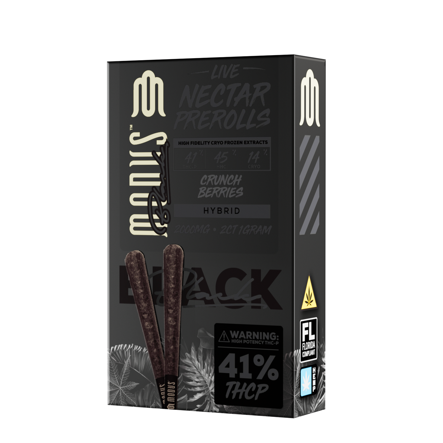 Modus Black Pre-Rolls 2ct 2000mg (SINGLE) [DROPSHIP]