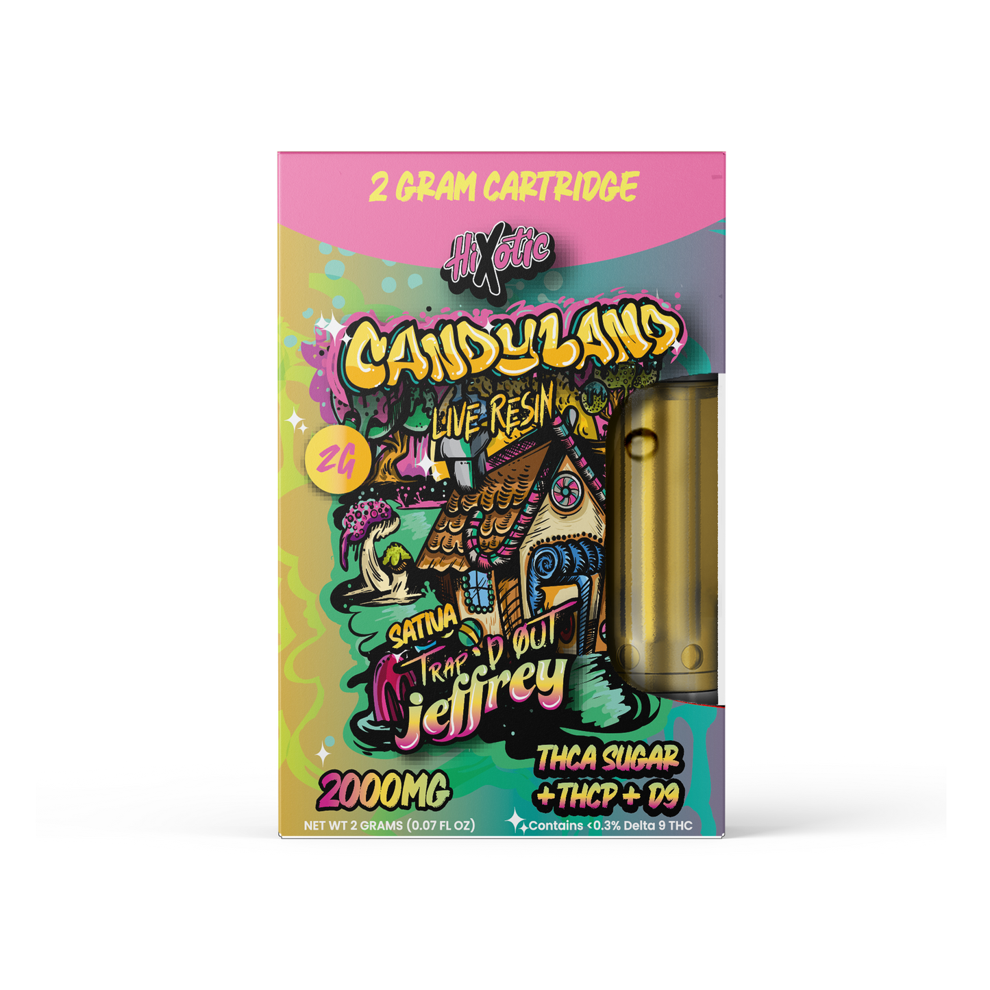 Hixotic Trap'd Out Jeffrey THC-A Cartridge 2g (5/Pack) [DROPSHIP]