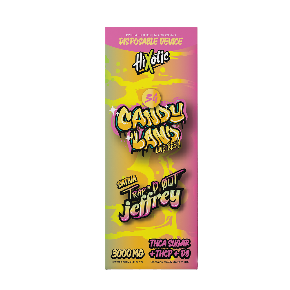 Hixotic Trap'd Out Jeffrey THC-A Disposable 3g (5/Pack) [DROPSHIP]