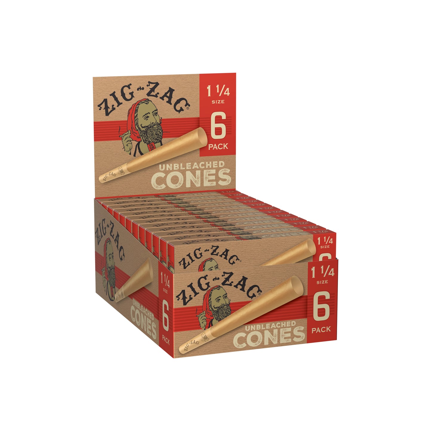 Zig Zag Paper Cones 1¼ Size 6ct (24/pack)