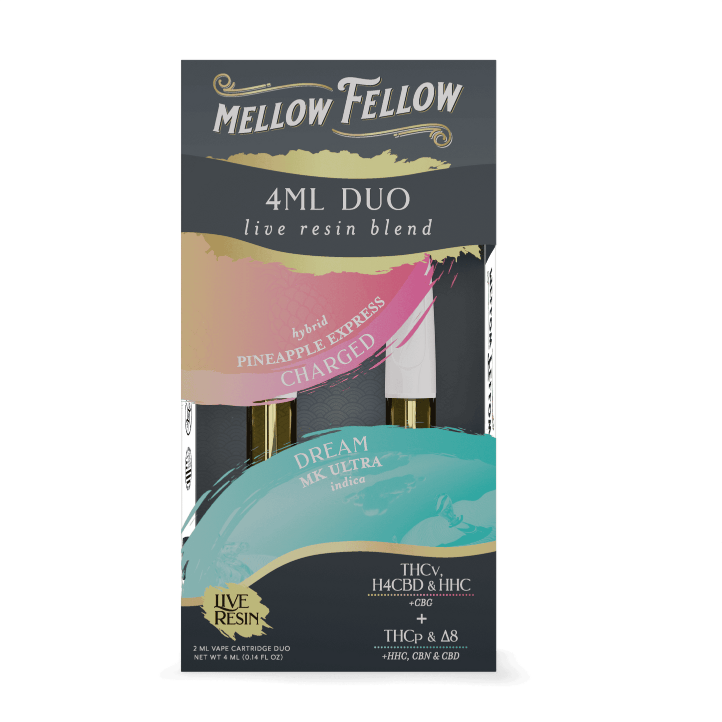 Mellow Fellow Live Resin Duo Cartridge 4g (6/pack) [DROPSHIP]