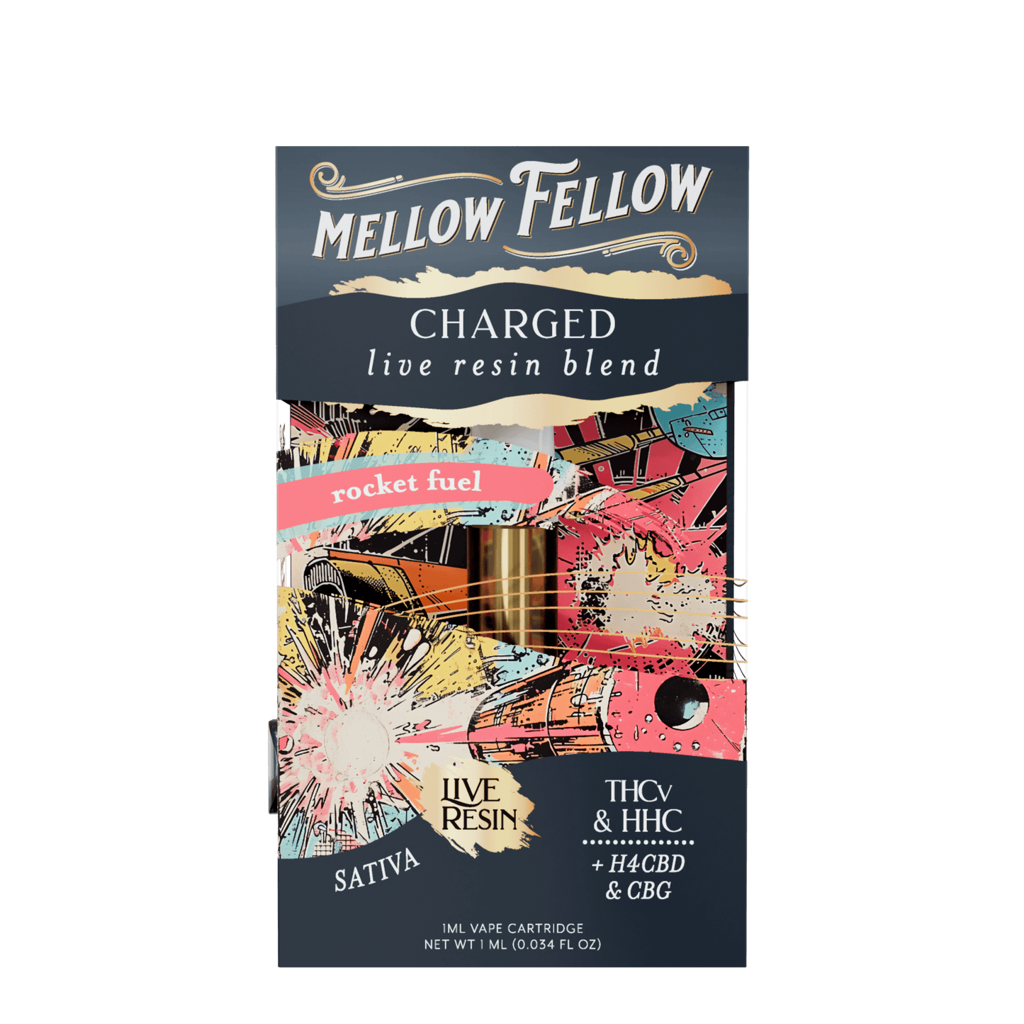 Mellow Fellow Live Resin Cartridge 1g (6/pack) [DROPSHIP]