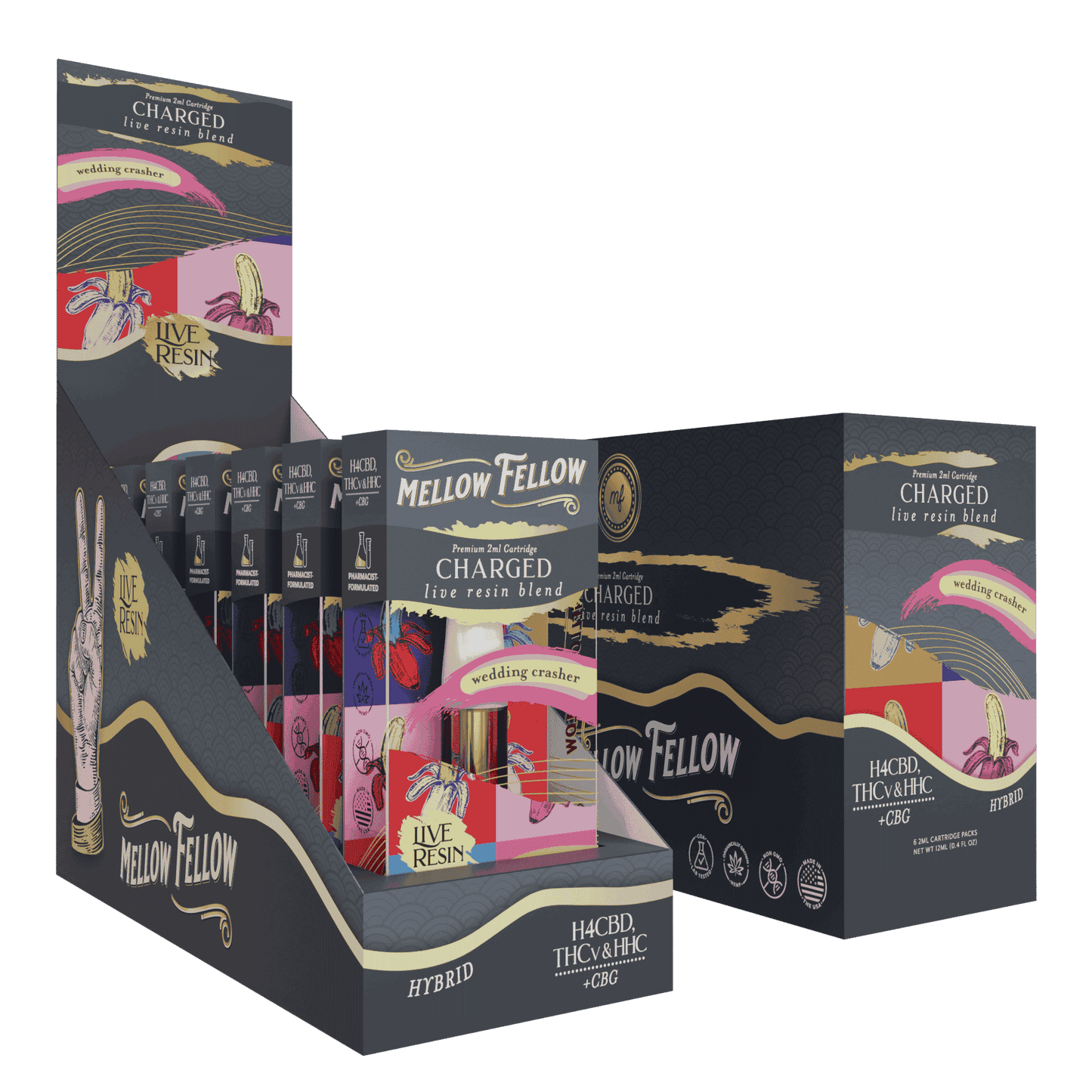 Mellow Fellow Live Resin Cartridge 2g (6/pack) [DROPSHIP]