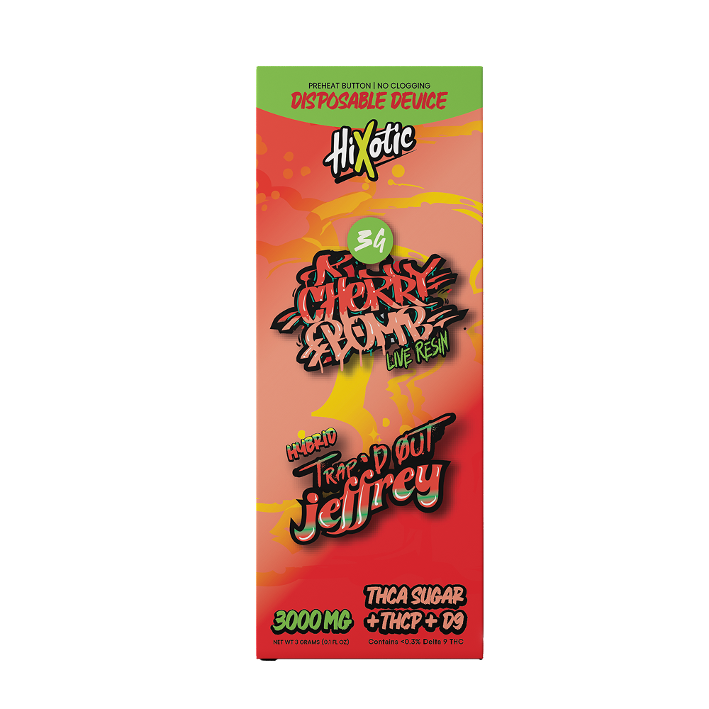Hixotic Trap'd Out Jeffrey THC-A Disposable 3g (5/Pack) [DROPSHIP]