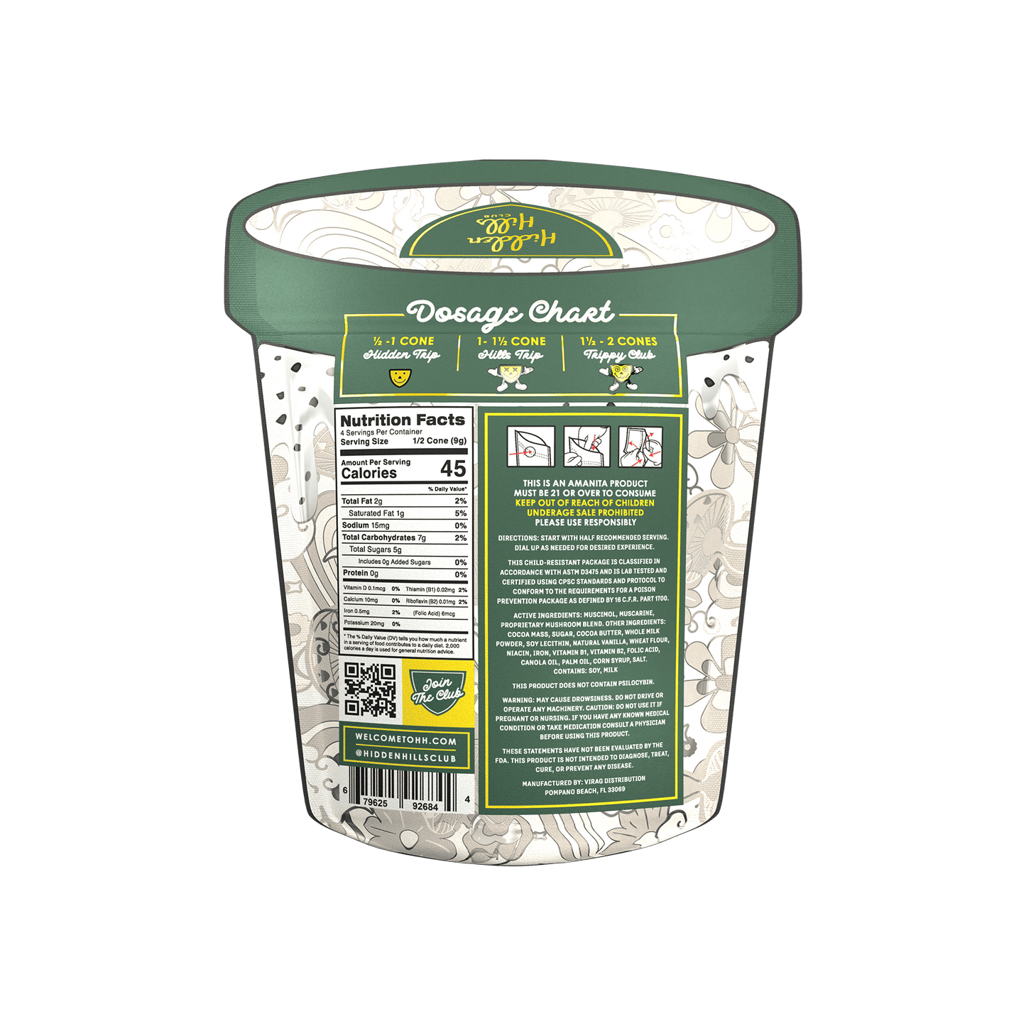 Hidden Hills Trippy Mushie Conez 2ct (5/pack)