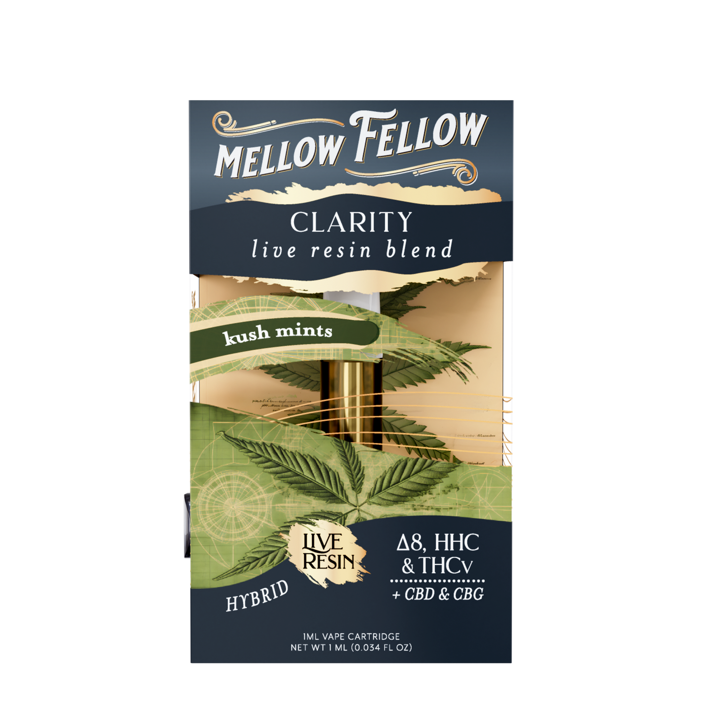 Mellow Fellow Live Resin Cartridge 1g (6/pack) [DROPSHIP]