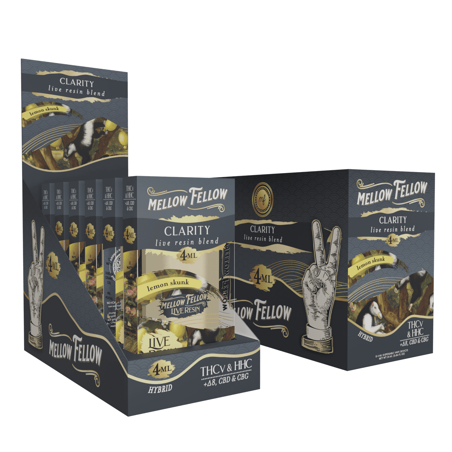 Mellow Fellow Live Resin Disposable 4g (6/pack) [DROPSHIP]