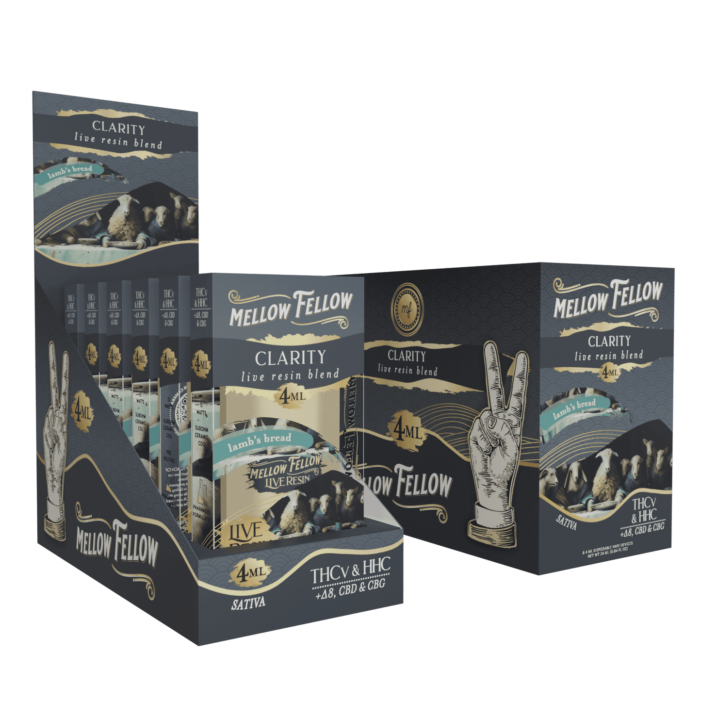 Mellow Fellow Live Resin Disposable 4g (6/pack) [DROPSHIP]