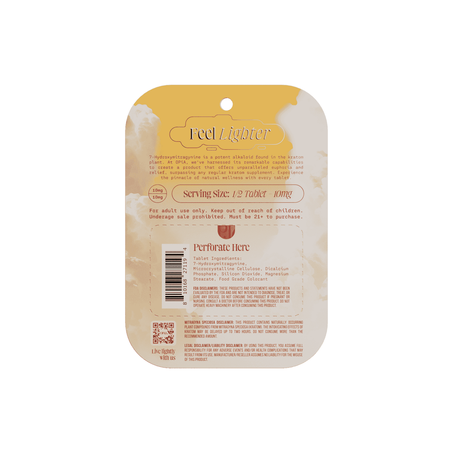 OPiA 7Hydroxy Chewable Tablets 4ct 20mg (SINGLE)