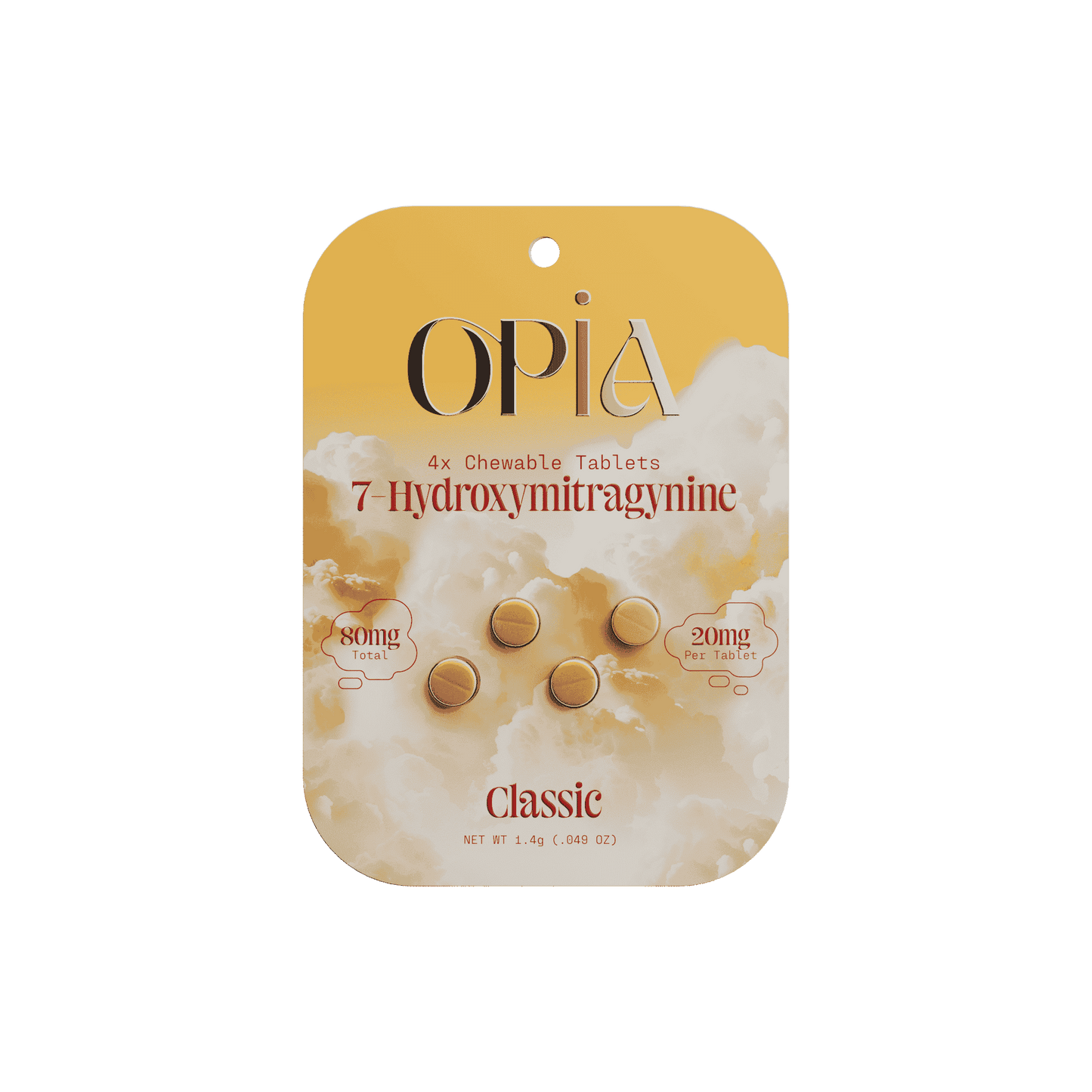 OPiA 7Hydroxy Chewable Tablets 4ct 20mg (SINGLE)